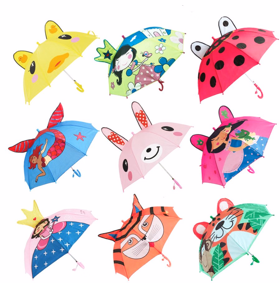 Kids Cartoon Umbrella - 1p Random Kids Cartoon Umbrella - 1p Random